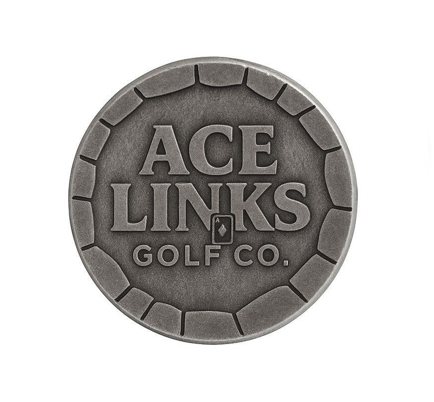 Ace Links Golf Ball Marker – Premium Copper Poker Chip